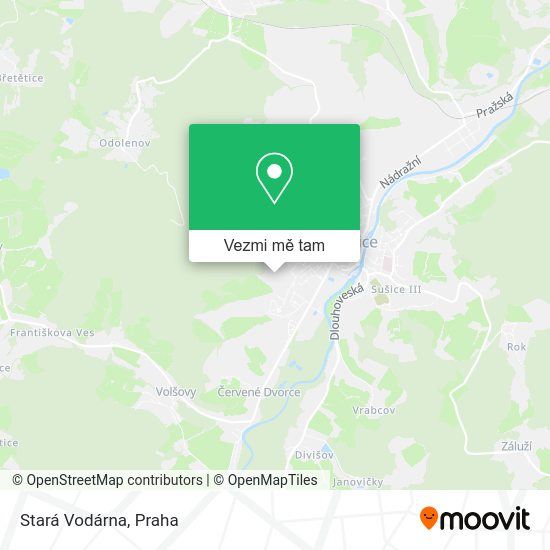 Stará Vodárna mapa