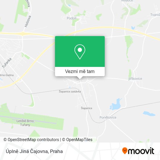 Úplně Jiná Čajovna mapa