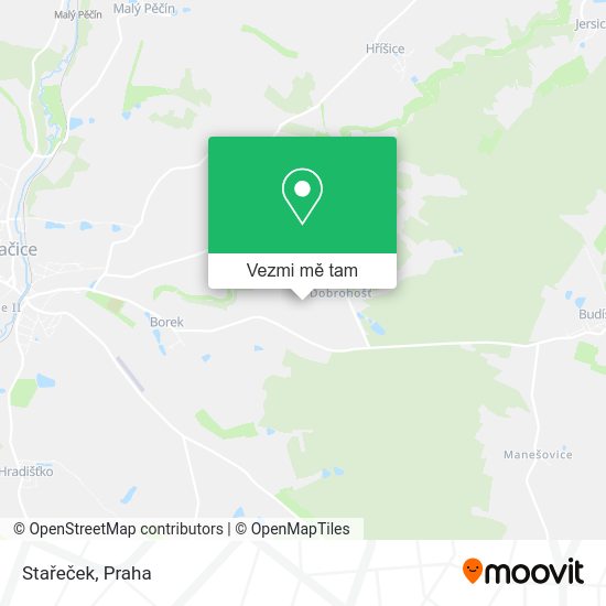 Stařeček mapa
