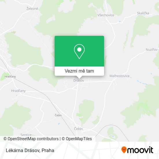 Lékárna Drásov mapa