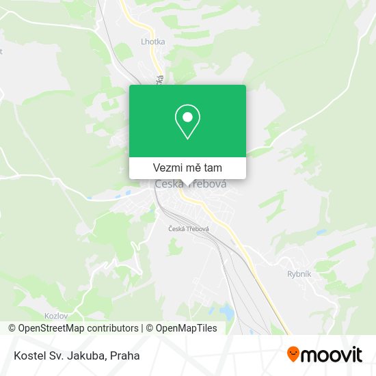 Kostel Sv. Jakuba mapa