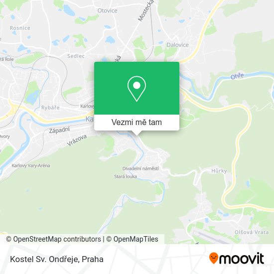 Kostel Sv. Ondřeje mapa