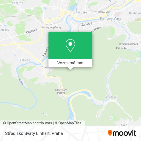 Středisko Svatý Linhart mapa