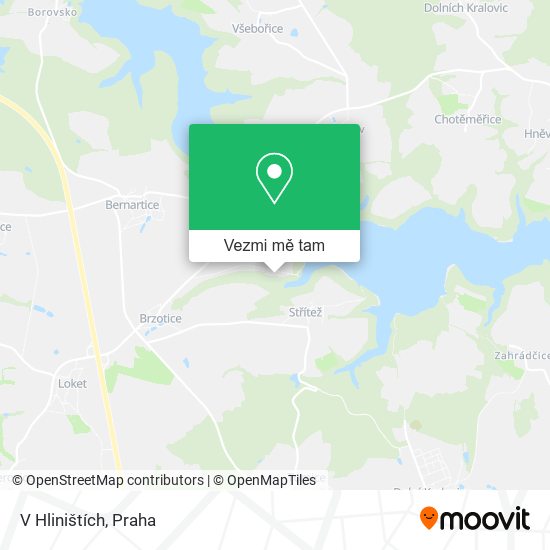V Hliništích mapa