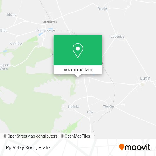 Pp Velký Kosíř mapa