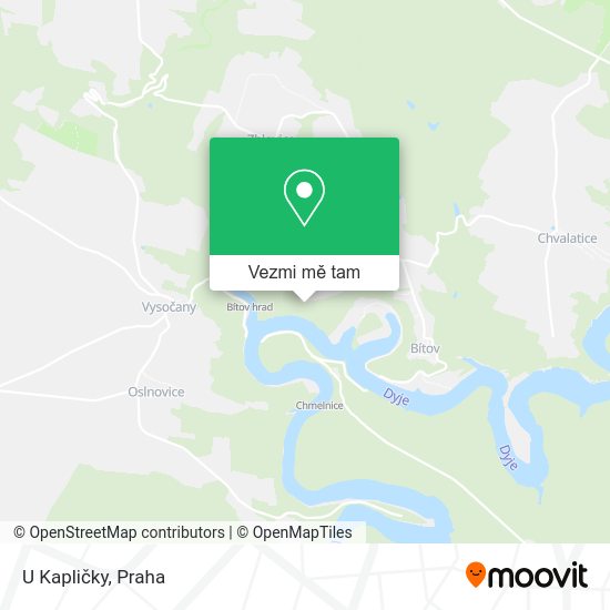 U Kapličky mapa