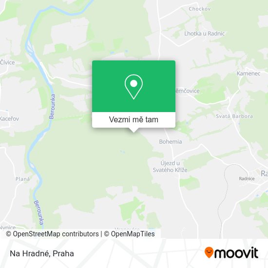 Na Hradné mapa