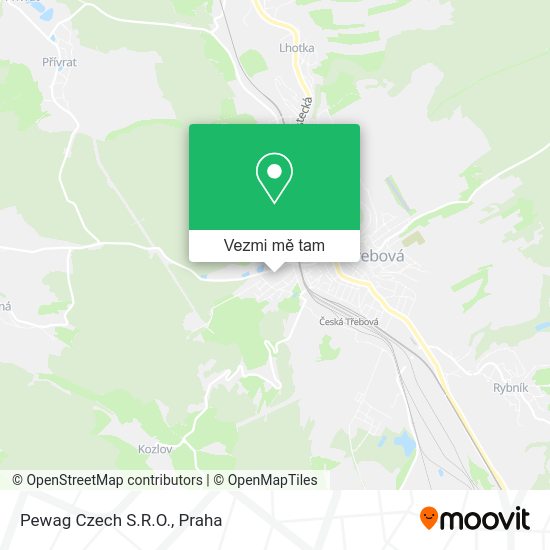 Pewag Czech S.R.O. mapa