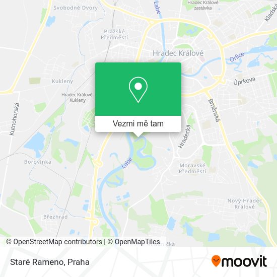 Staré Rameno mapa