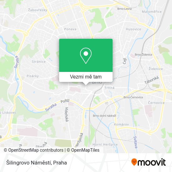 Šilingrovo Náměstí mapa