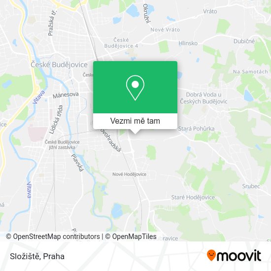 Složiště mapa
