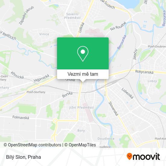 Bílý Slon mapa