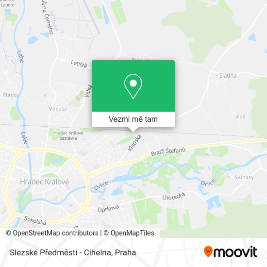 Slezské Předměstí - Cihelna mapa
