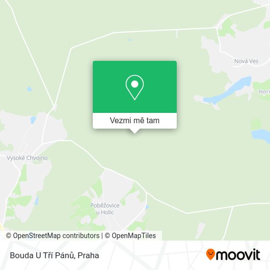 Bouda U Tří Pánů mapa