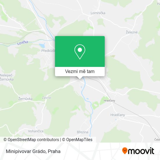 Minipivovar Grádo mapa
