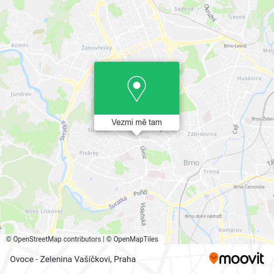 Ovoce - Zelenina Vašíčkovi mapa