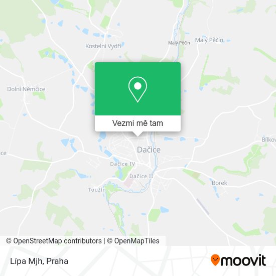 Lípa Mjh mapa