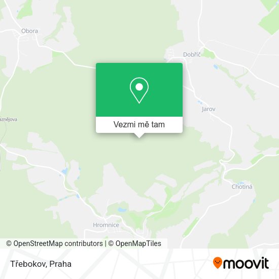 Třebokov mapa