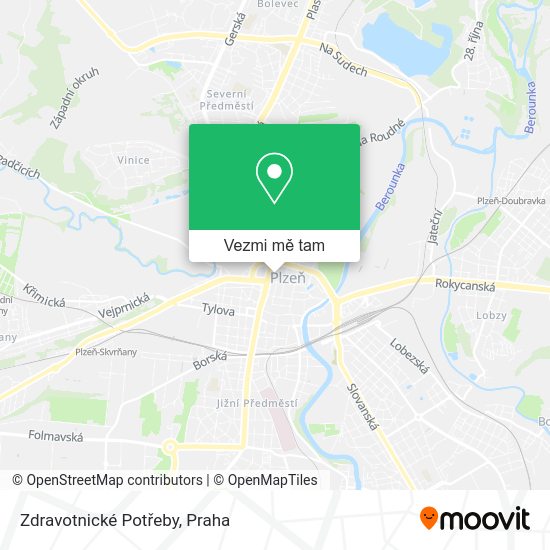 Zdravotnické Potřeby mapa
