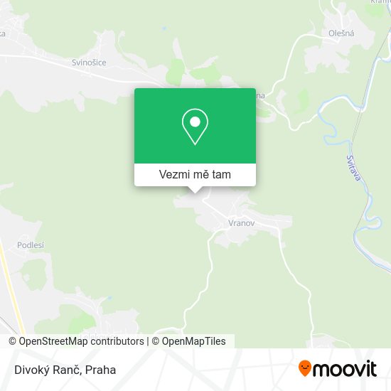Divoký Ranč mapa