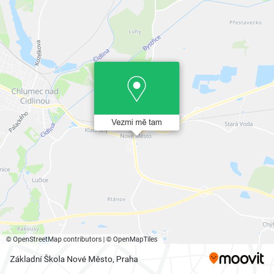 Základní Škola Nové Město mapa