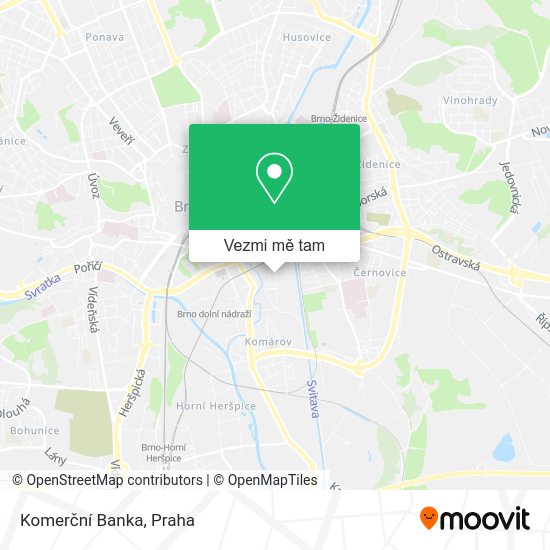 Komerční Banka mapa