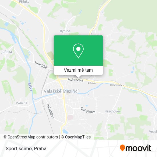 Sportissimo mapa