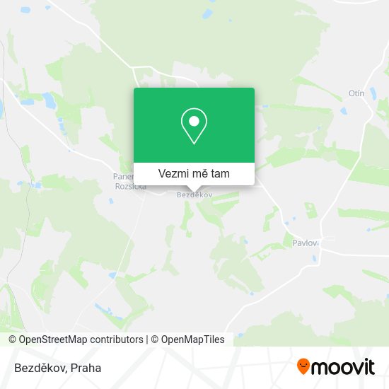 Bezděkov mapa