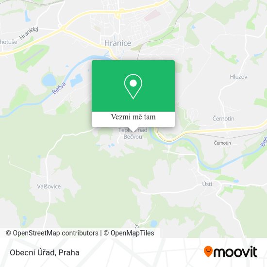 Obecní Úřad mapa