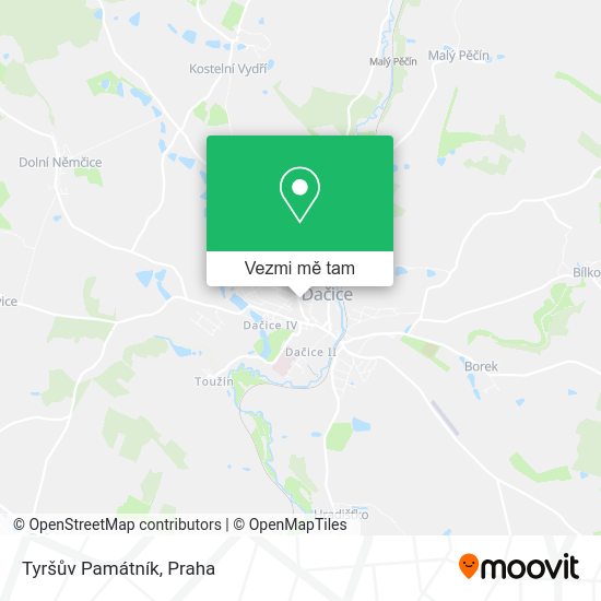 Tyršův Památník mapa