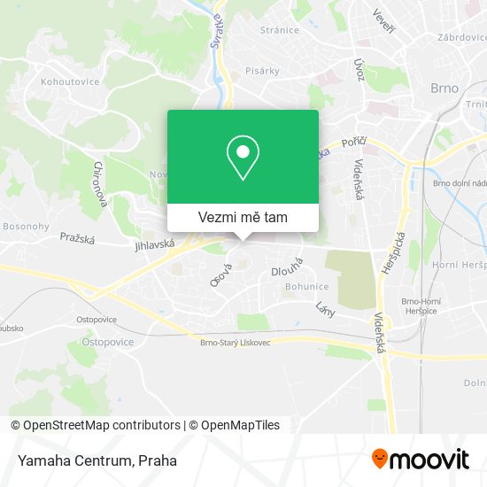 Yamaha Centrum mapa