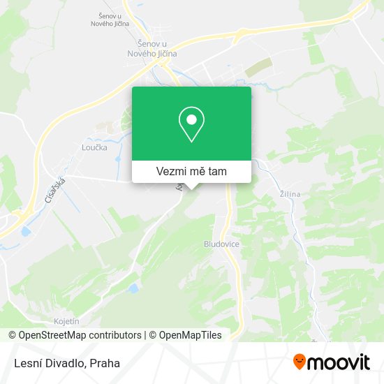 Lesní Divadlo mapa