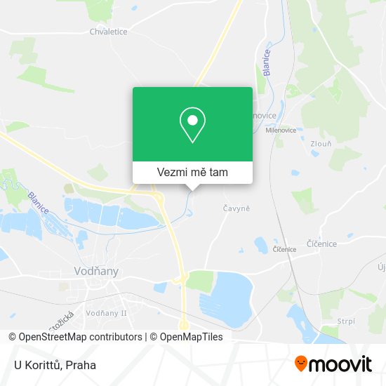 U Korittů mapa