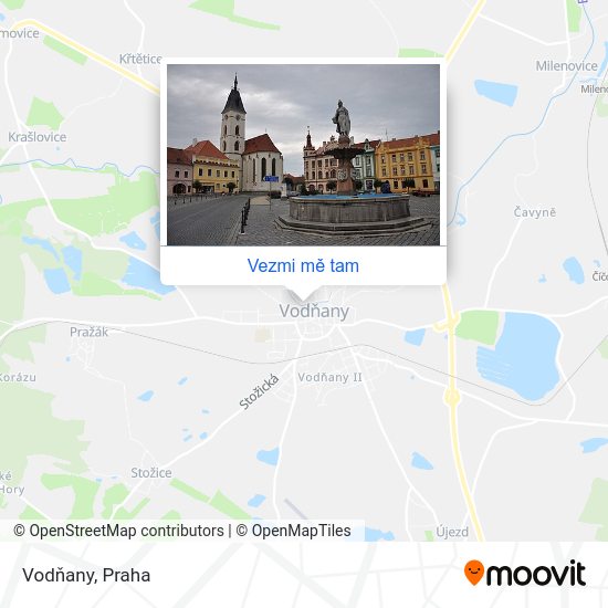 Vodňany mapa