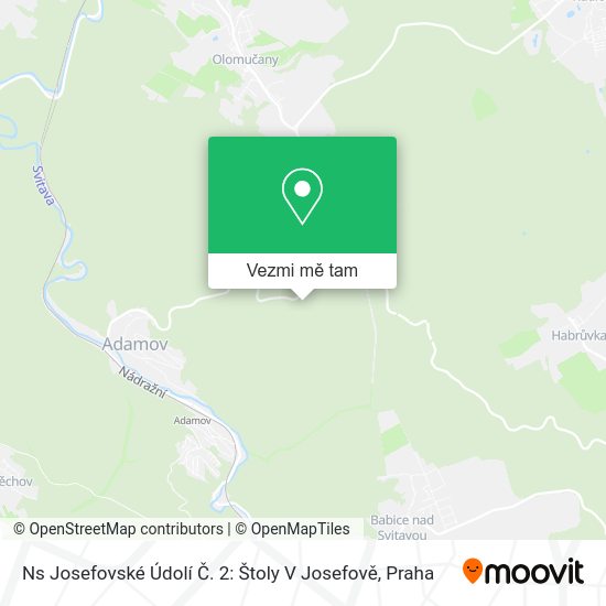 Ns Josefovské Údolí Č. 2: Štoly V Josefově mapa