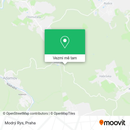Modrý Rys mapa