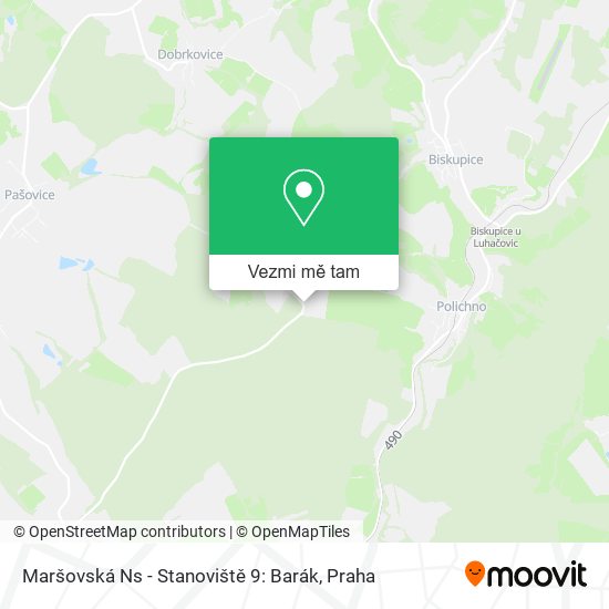 Maršovská Ns - Stanoviště 9: Barák mapa