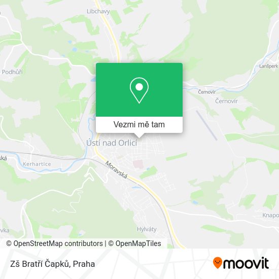 Zš Bratří Čapků mapa