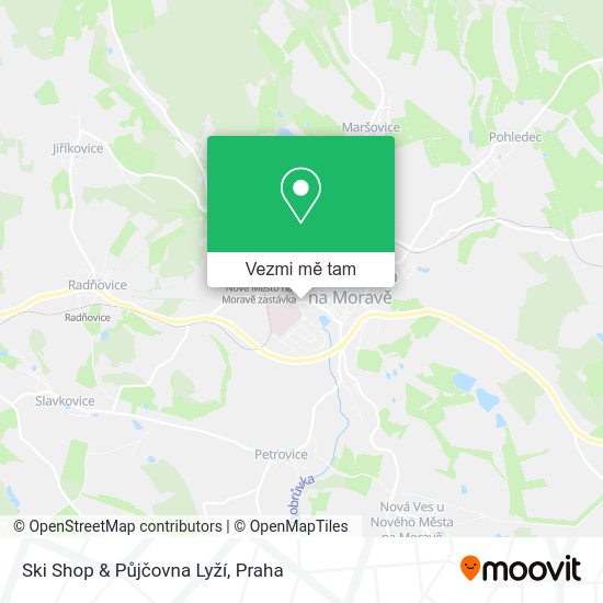 Ski Shop & Půjčovna Lyží mapa