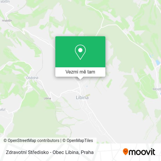 Zdravotní Středisko - Obec Libina mapa