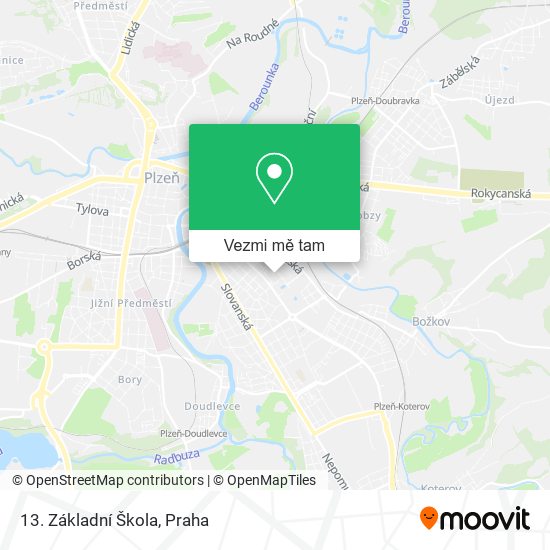 13. Základní Škola mapa