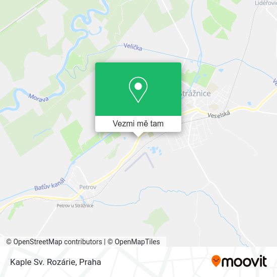 Kaple Sv. Rozárie mapa