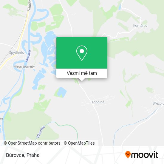 Bůrovce mapa
