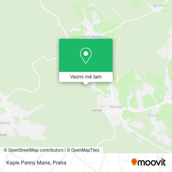 Kaple Panny Marie mapa