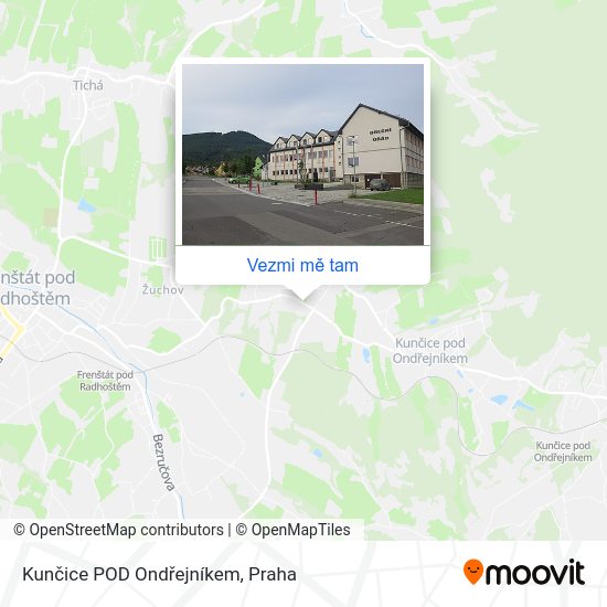 Kunčice POD Ondřejníkem mapa