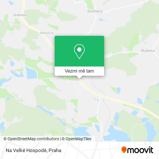 Na Velké Hospodě mapa
