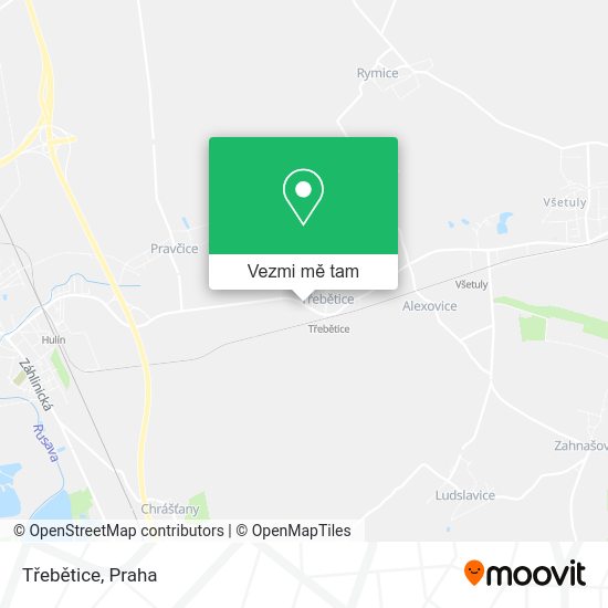 Třebětice mapa
