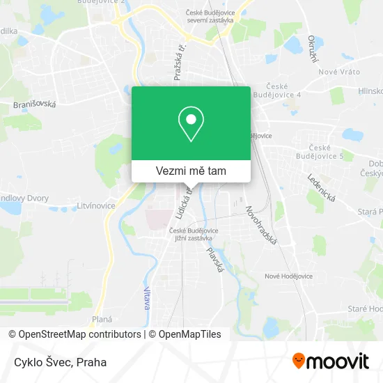 Cyklo Švec mapa