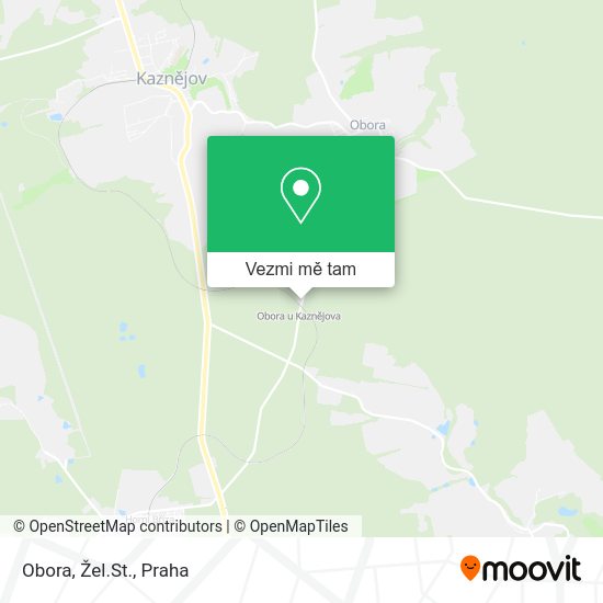 Obora, Žel.St. mapa