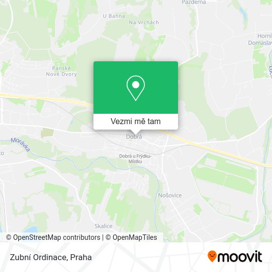 Zubní Ordinace mapa